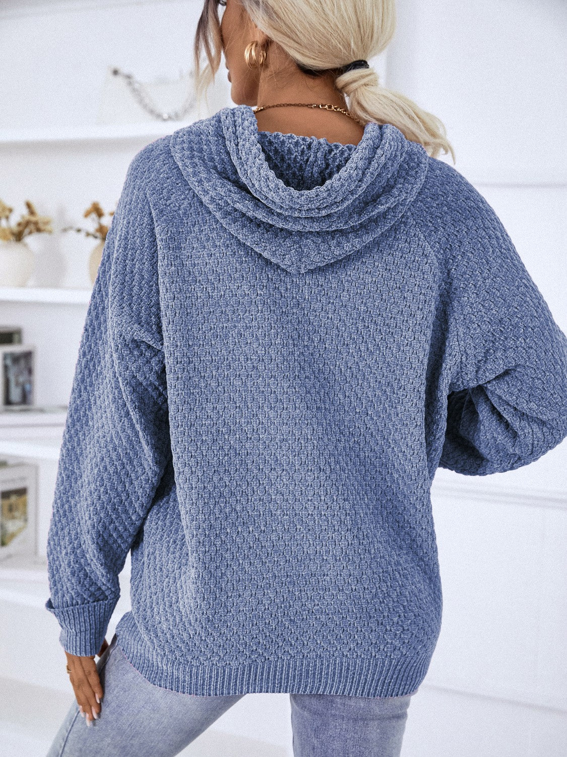 Texture Hooded Sweater