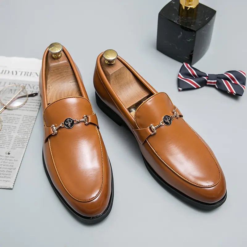 Classic Metal Chain Loafers