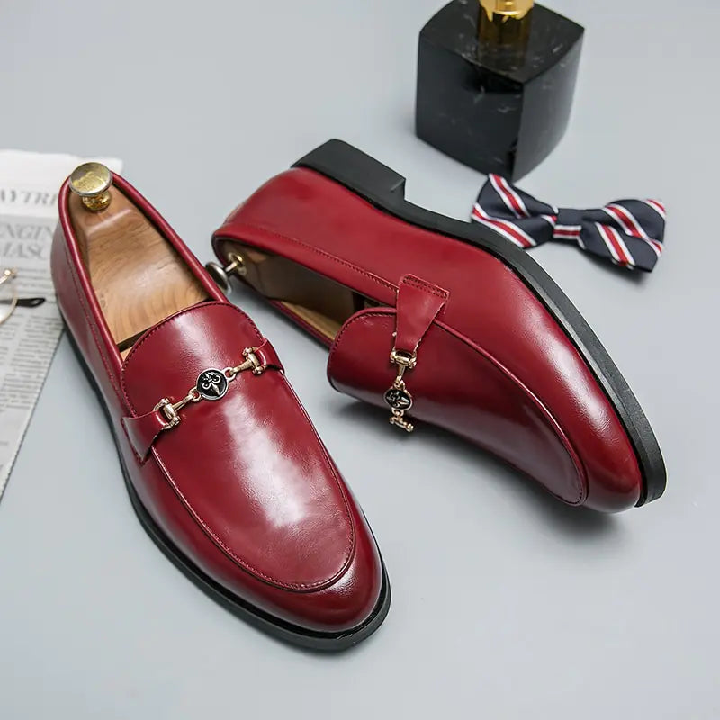 Classic Metal Chain Loafers