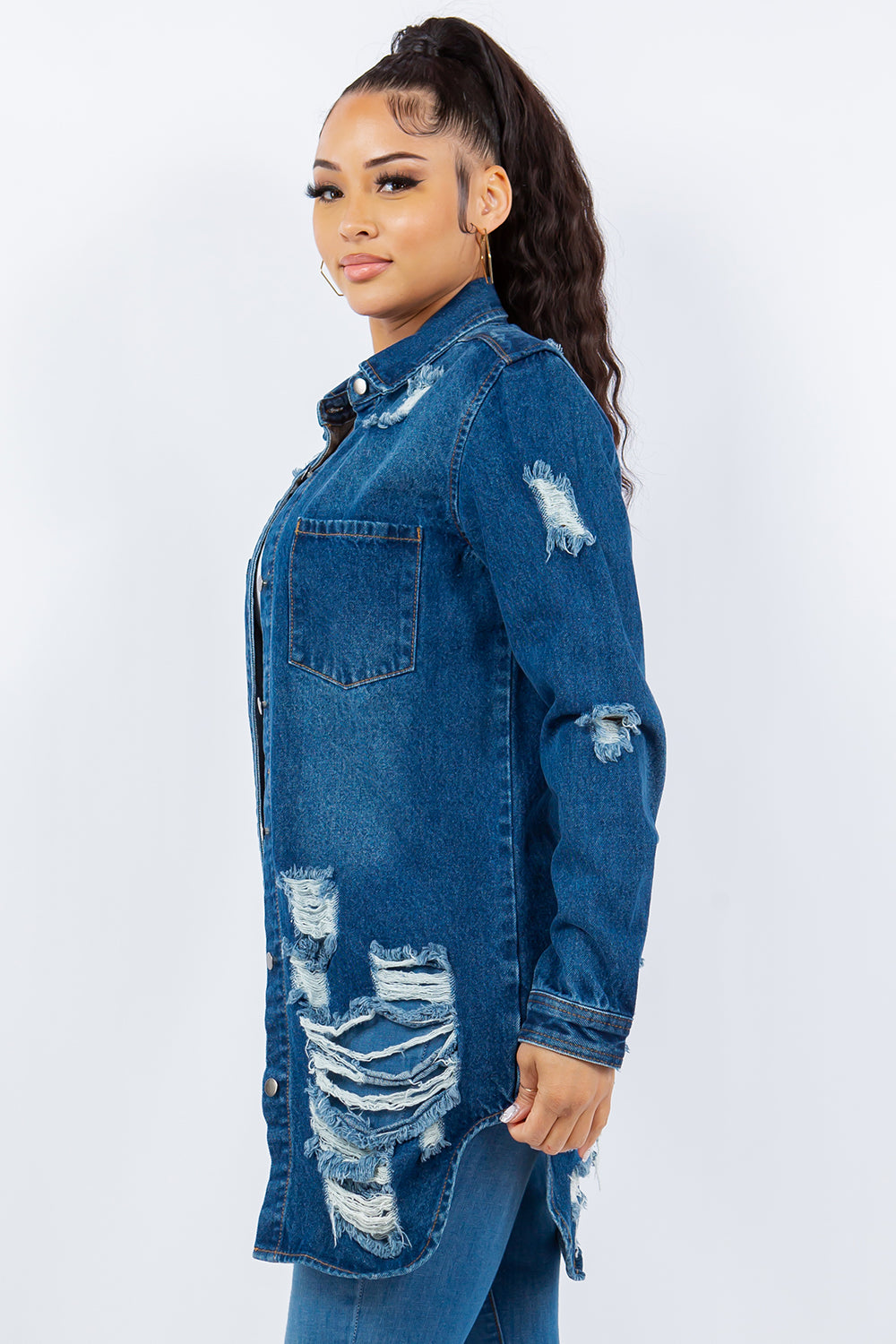 Deep Blue Denim Jacket