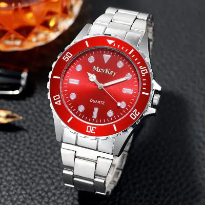 Geneva/McyKcy Stainless Steel Watches