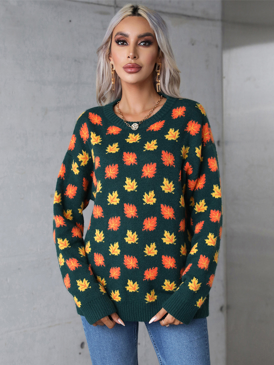Maple Leaf Sweater