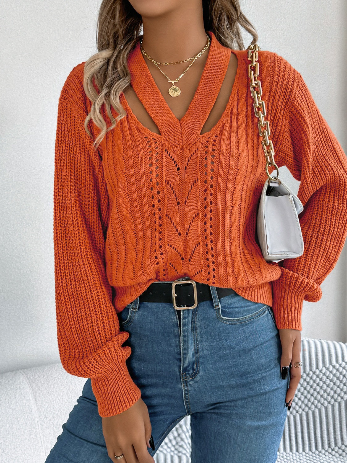 Cutout Sweater