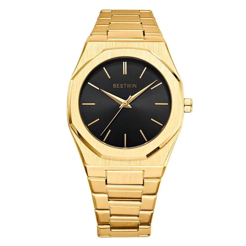 Octagon Stainless Steel Watch