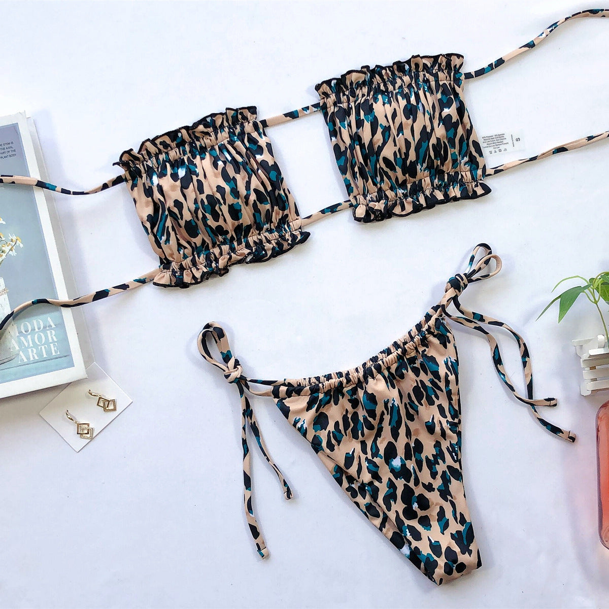 Frill Trim Bikini Set
