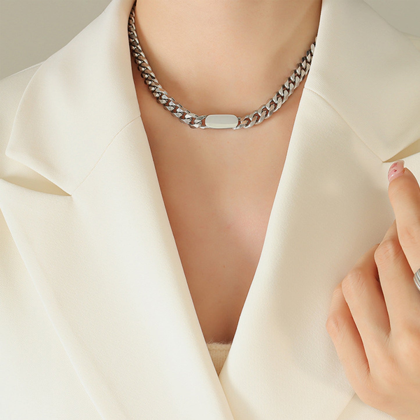 Gold-Plated Chain Necklace