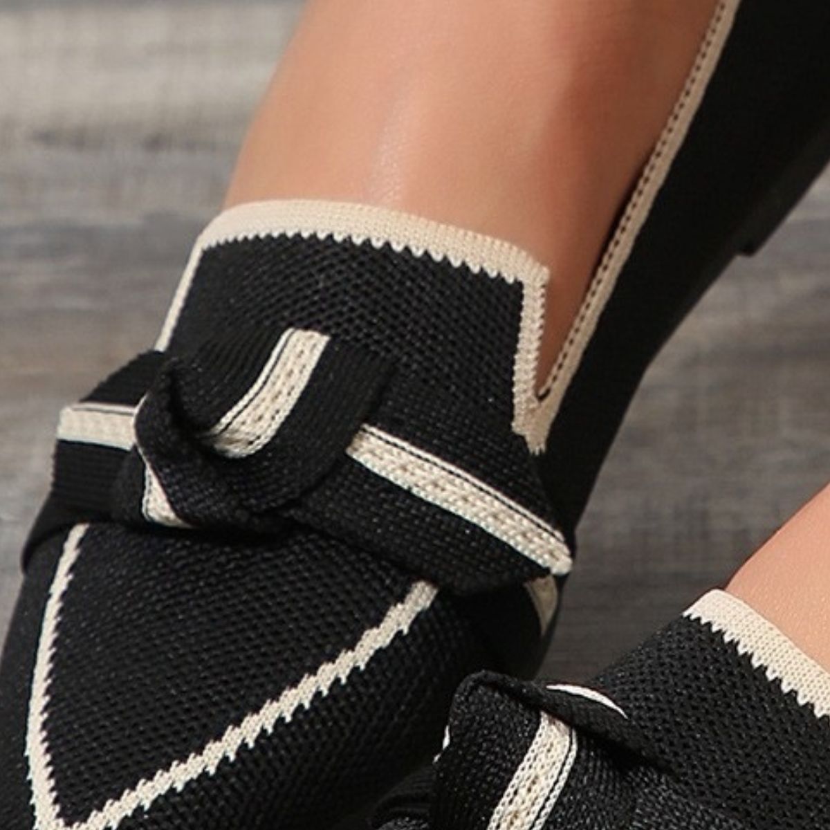 Blue Bow Loafers