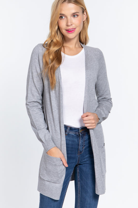 Open Long Sleeve Cardigan