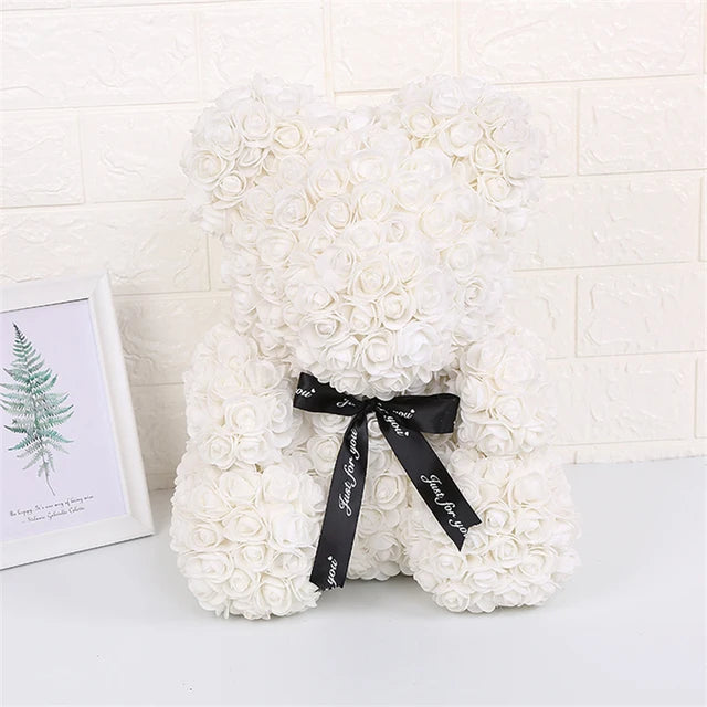Rose Bear w/ LED Light Gift Box