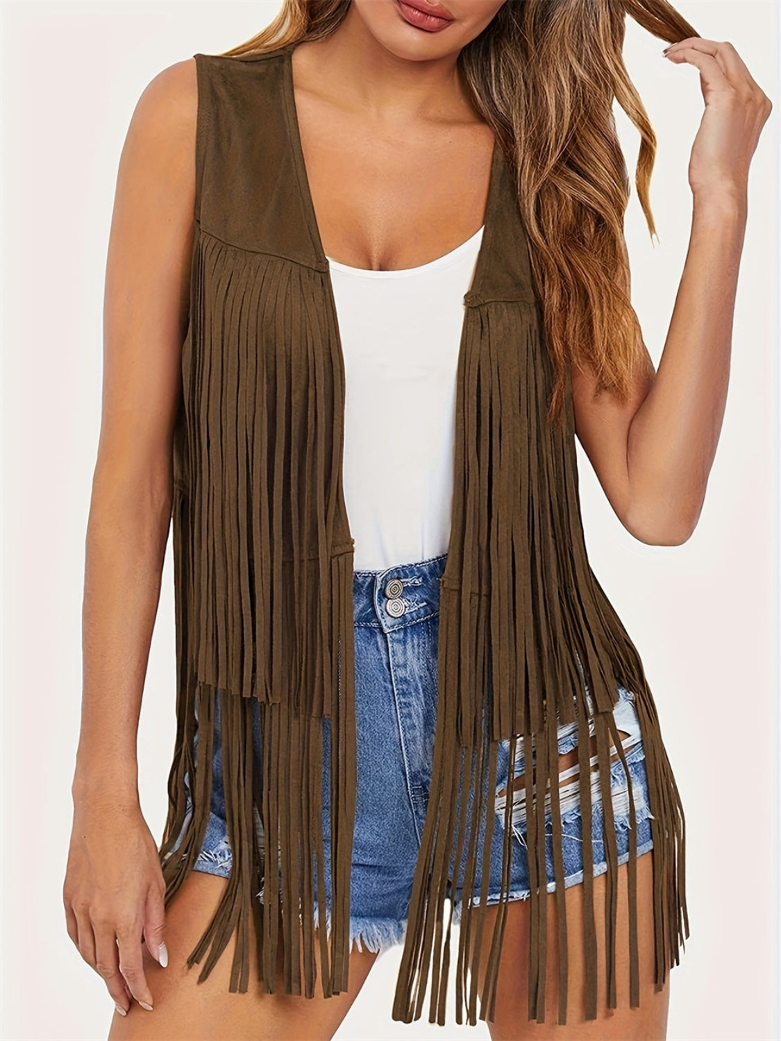 Fringe Vest Coat