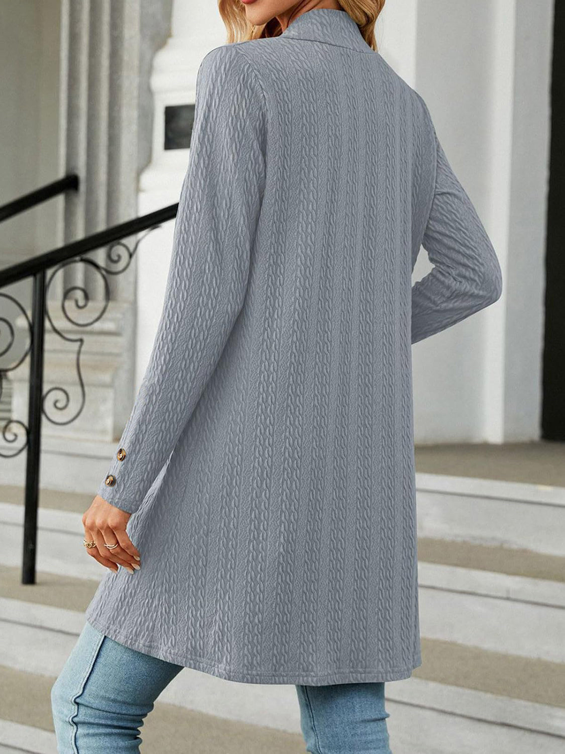 Long Open Sleeve Cardigan