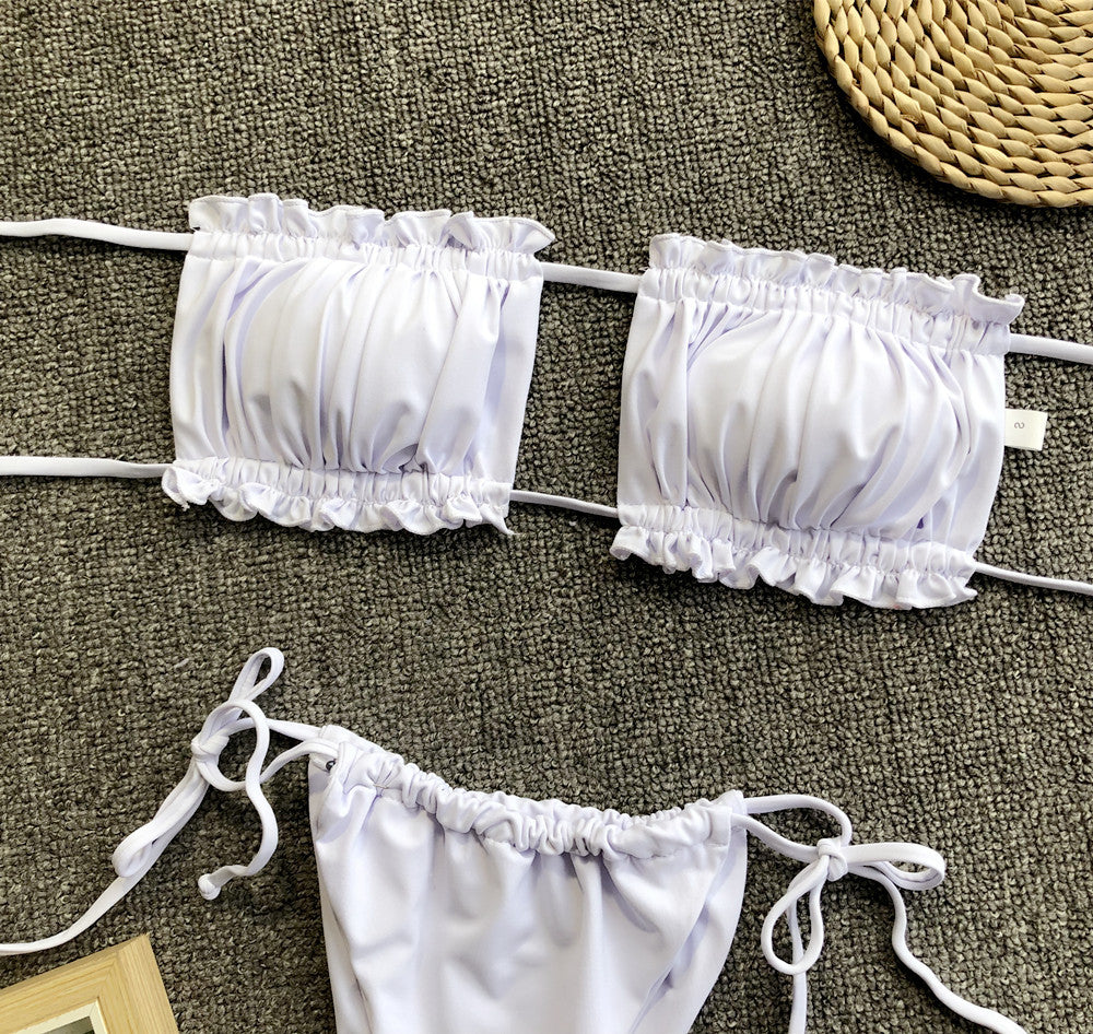 Frill Trim Bikini Set
