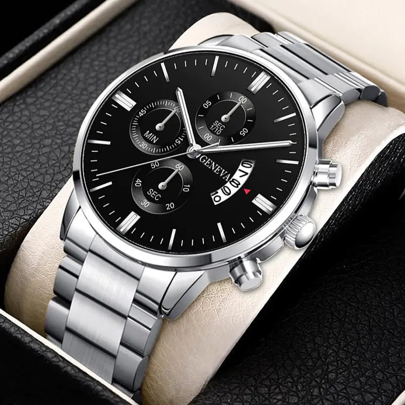 Geneva/McyKcy Stainless Steel Watches