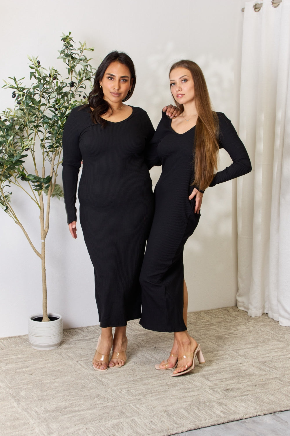 (FS) Ribbed Midi Dress