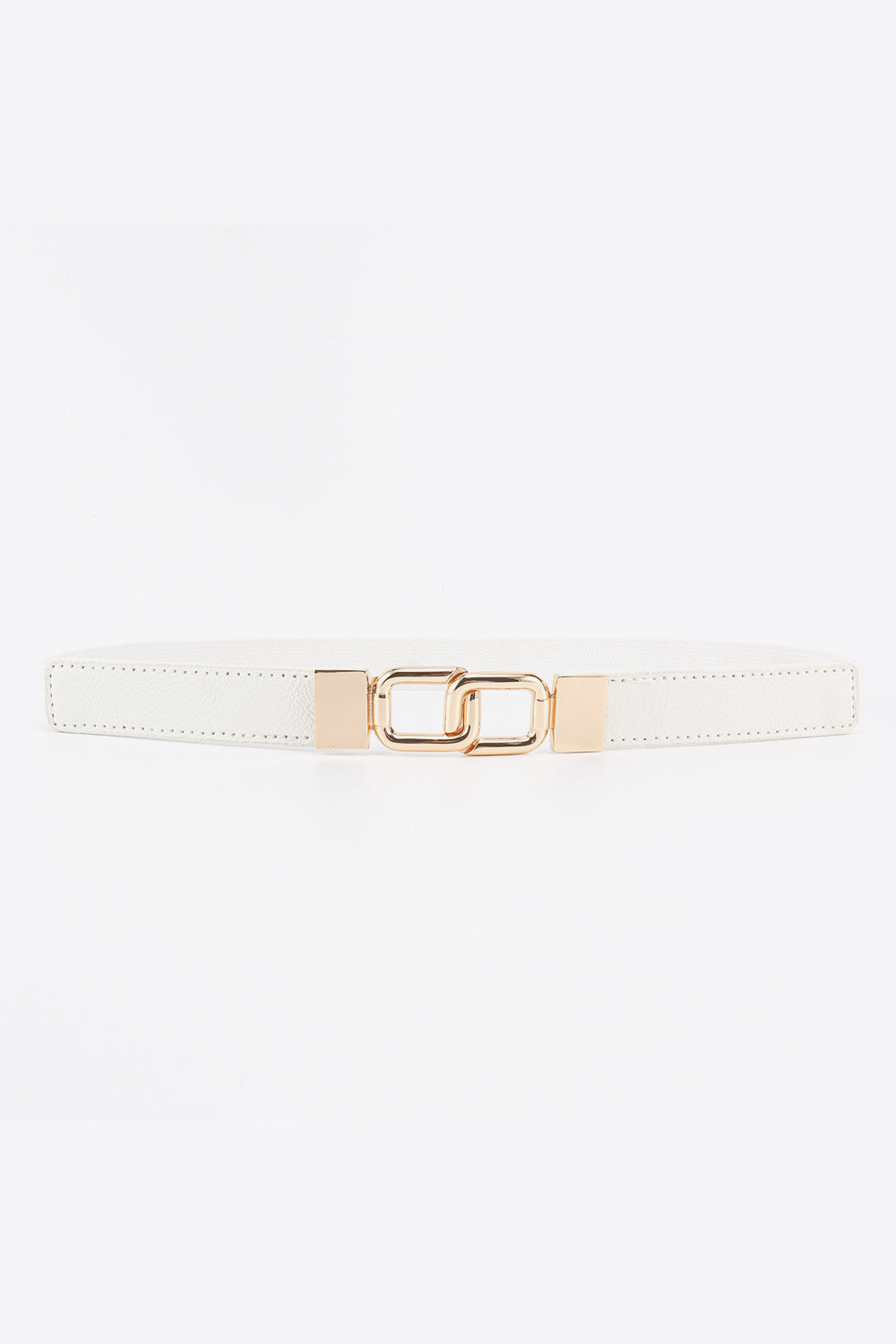 Geometric Double Buckle Belt