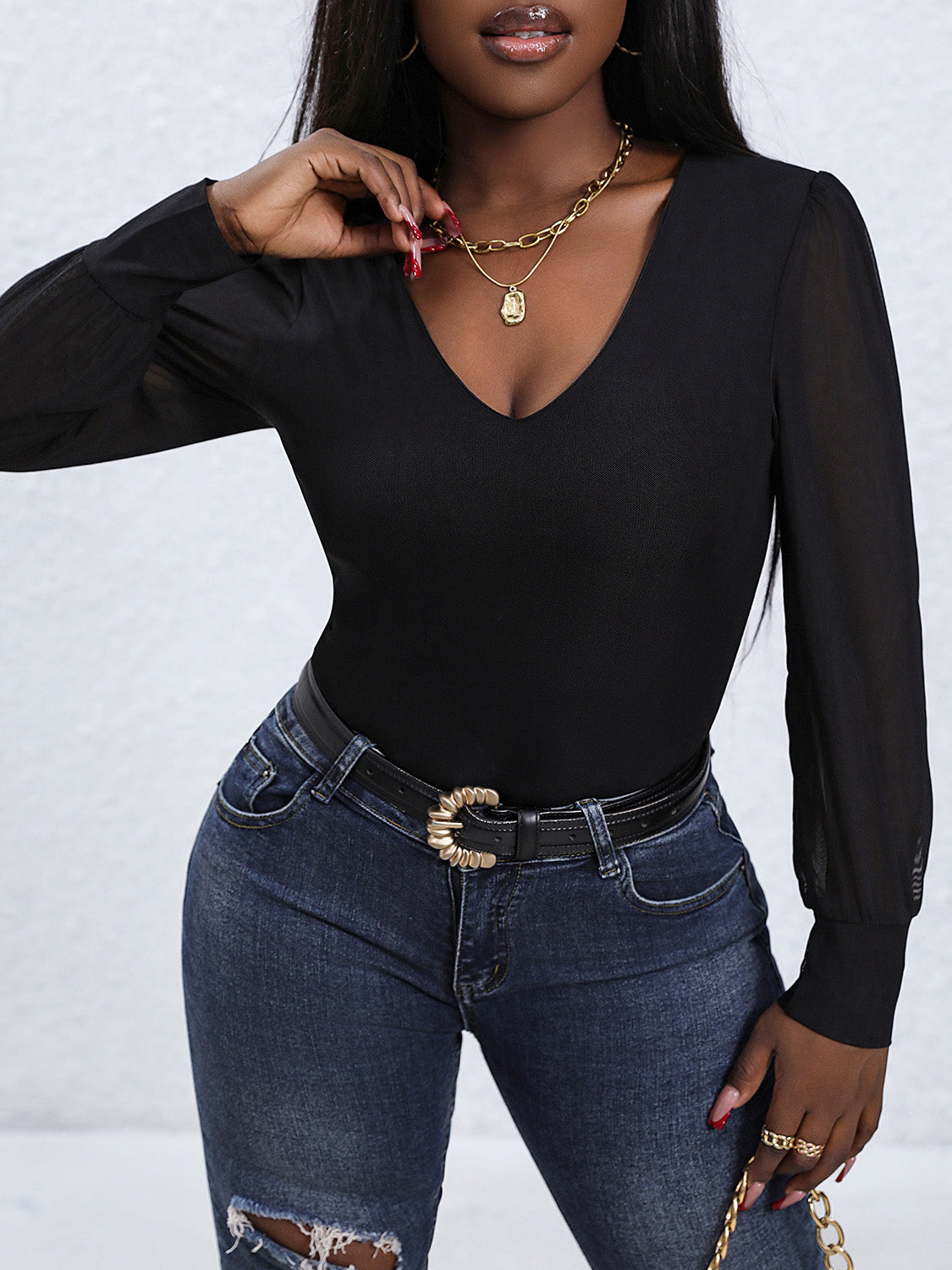 V-Neck Bodysuit