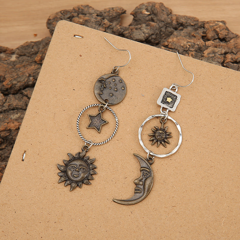 Star, Sun, & Moon Earrings