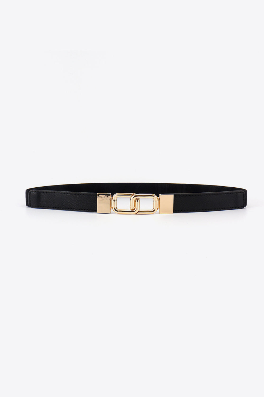 Geometric Double Buckle Belt
