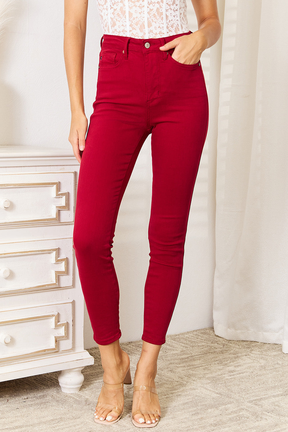 (FS) High Waist Tummy Control Skinny Jeans