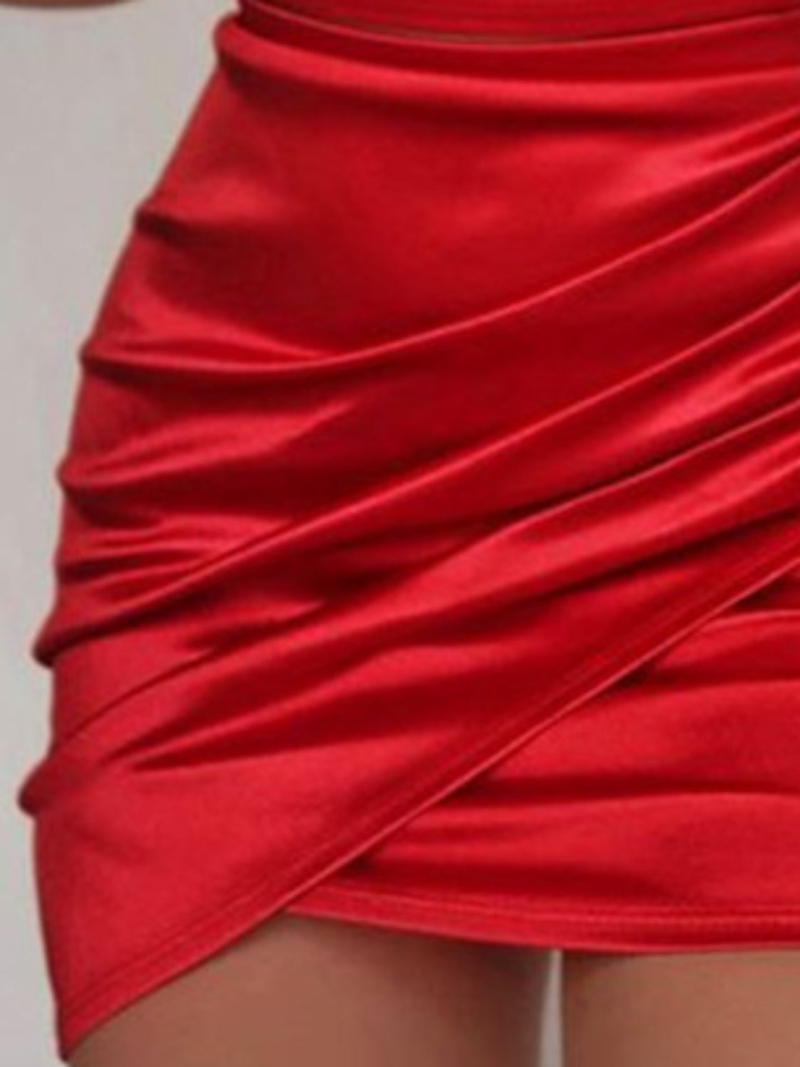 Ruched Wrap Dress