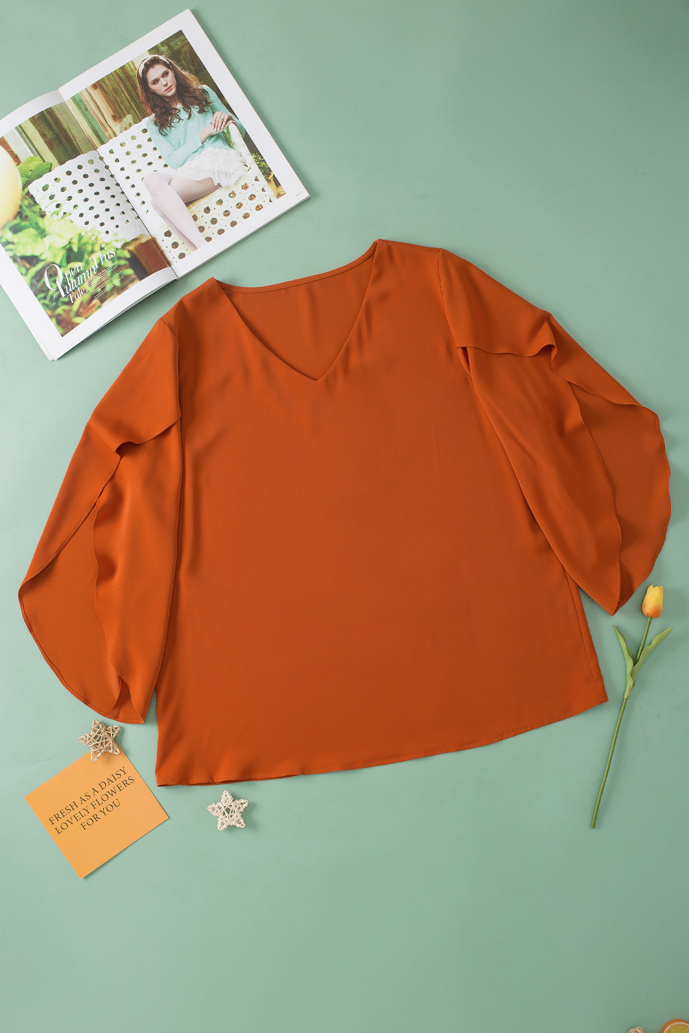 (PS) Petal Sleeve Blouse