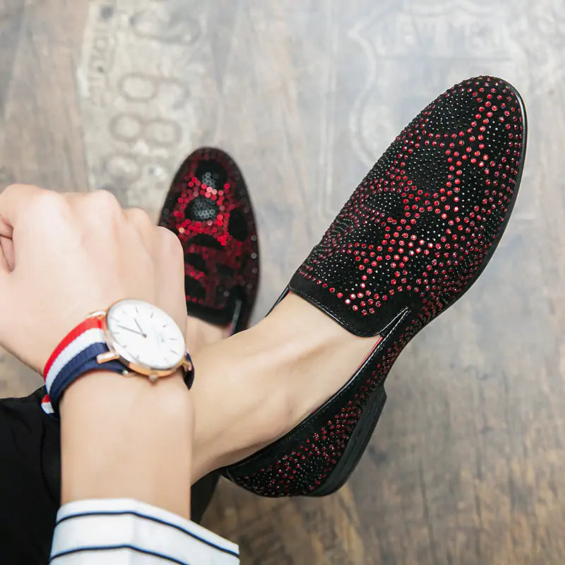 Suede & Rhinestone Shoes