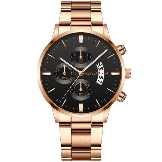Geneva/McyKcy Stainless Steel Watches
