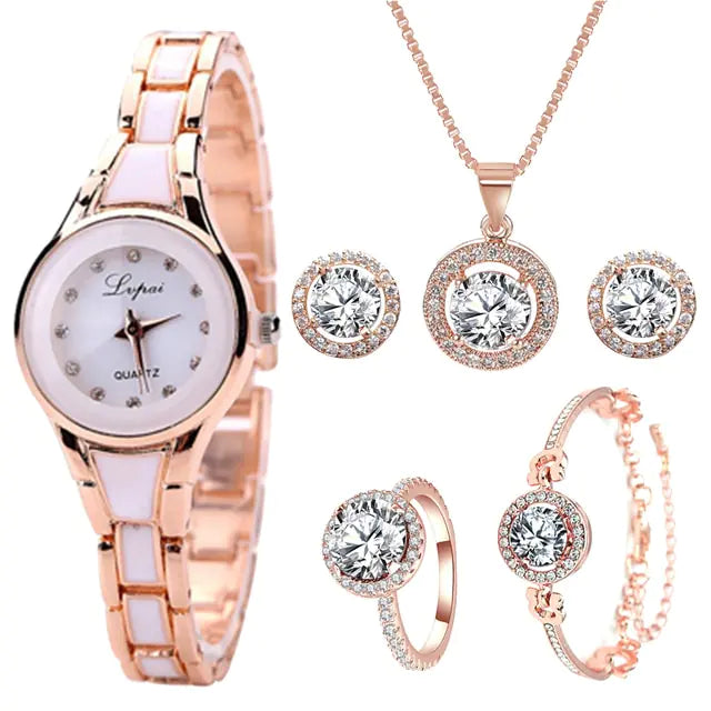 Rose Gold Wristwatch Set