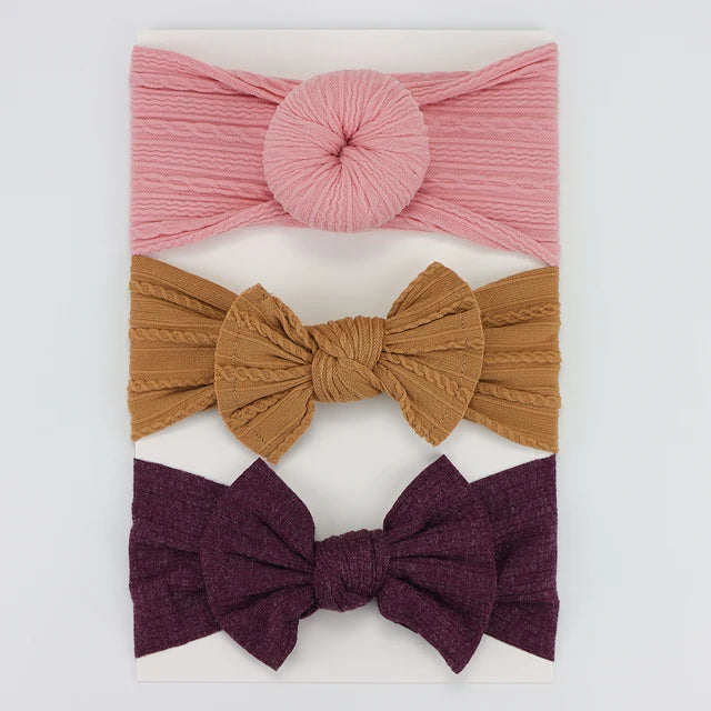 Girl's 3-Piece Bow Set