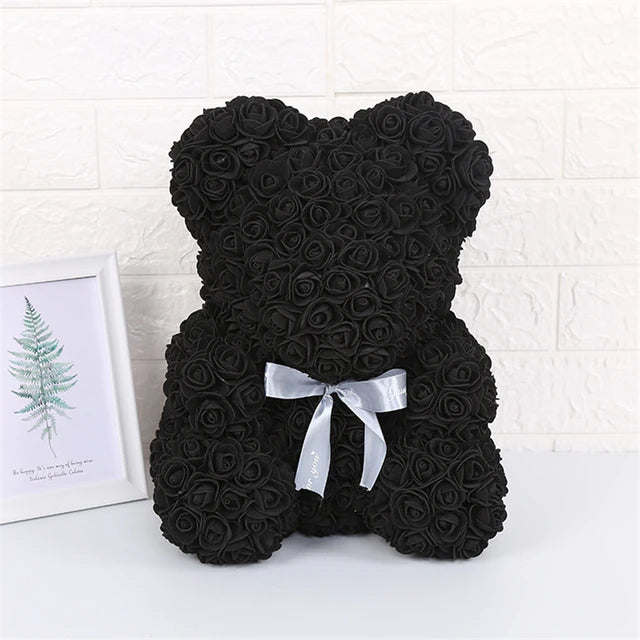 Rose Bear w/ LED Light Gift Box