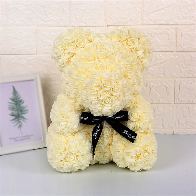 Rose Bear w/ LED Light Gift Box