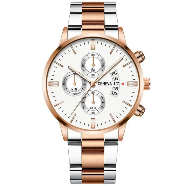 Geneva/McyKcy Stainless Steel Watches