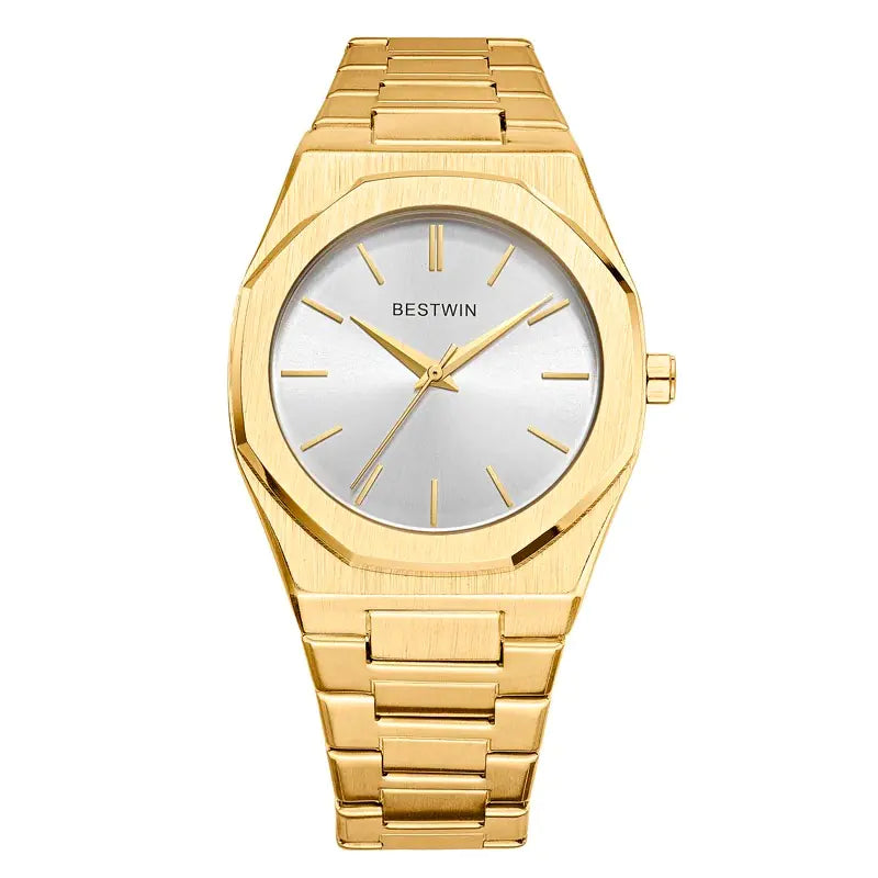 Octagon Stainless Steel Watch