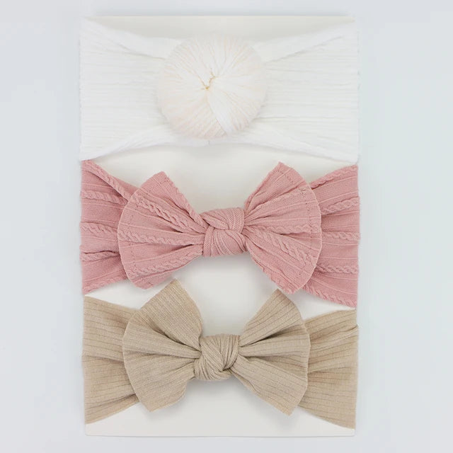 Girl's 3-Piece Bow Set