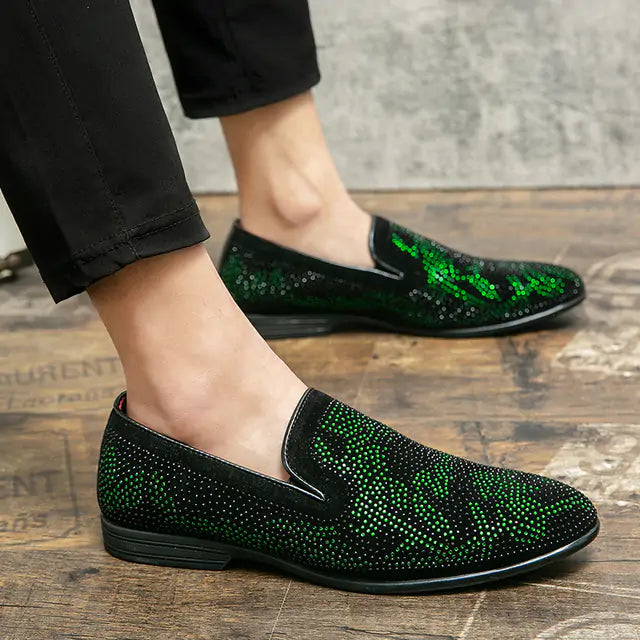 Suede & Rhinestone Shoes