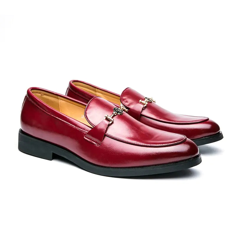 Classic Metal Chain Loafers