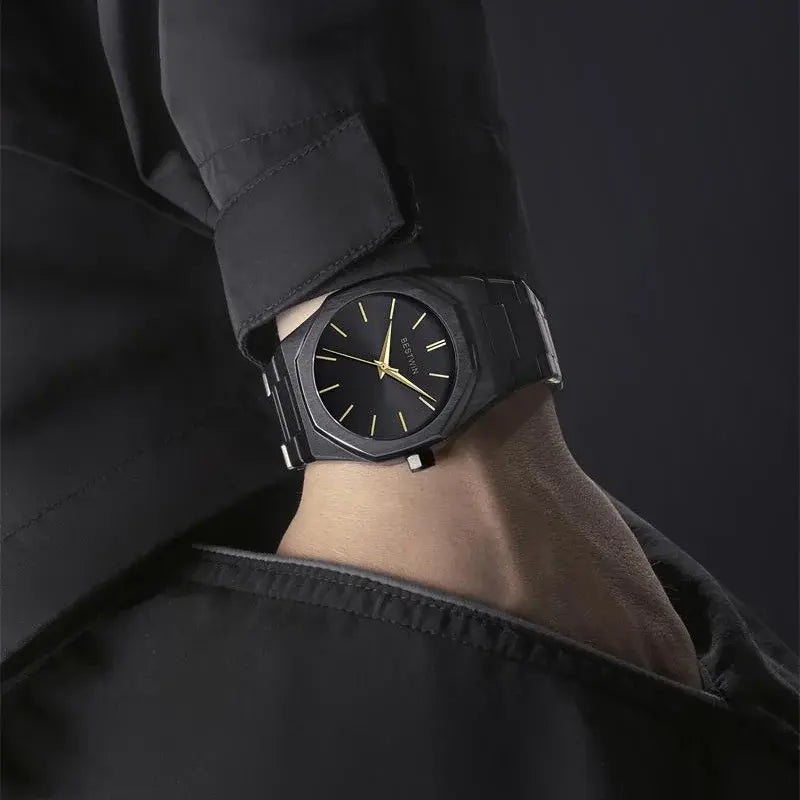 Octagon Stainless Steel Watch