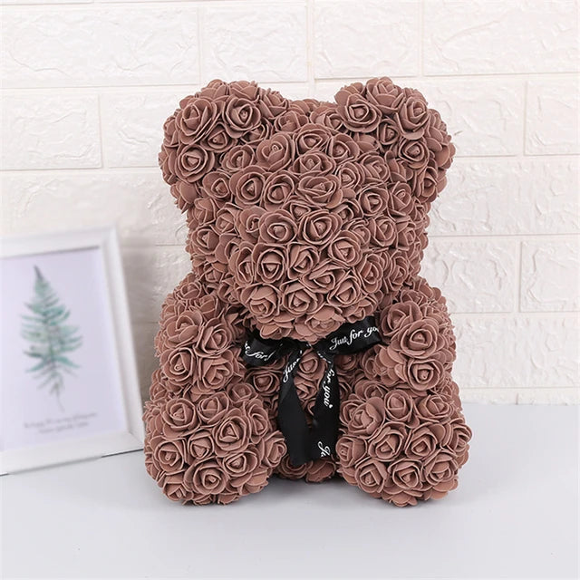 Rose Bear w/ LED Light Gift Box