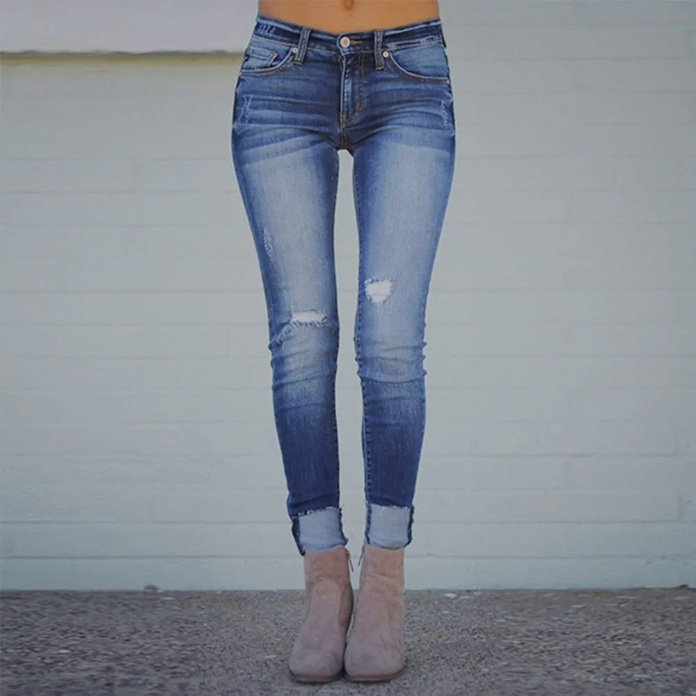 Loose Cropped Jeans