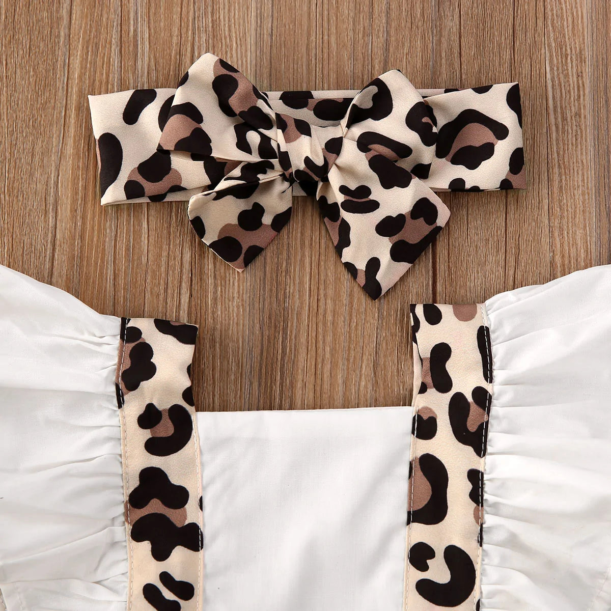 Leopard Jumpsuit w/ Headband
