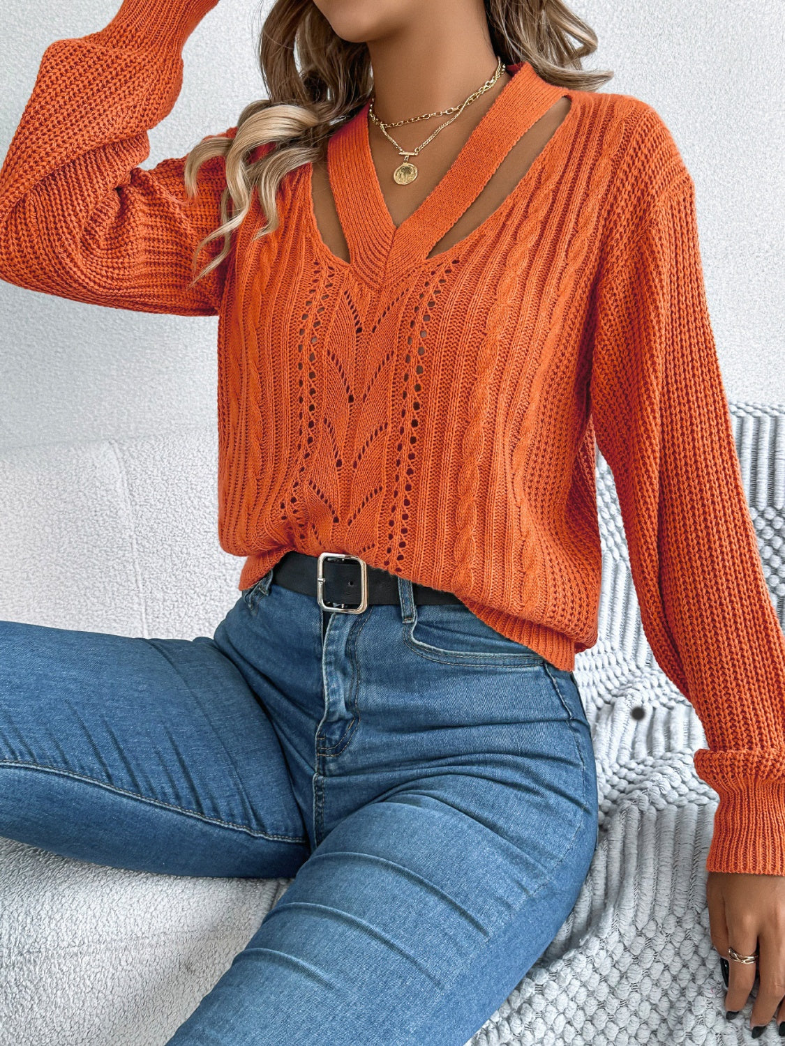 Cutout Sweater