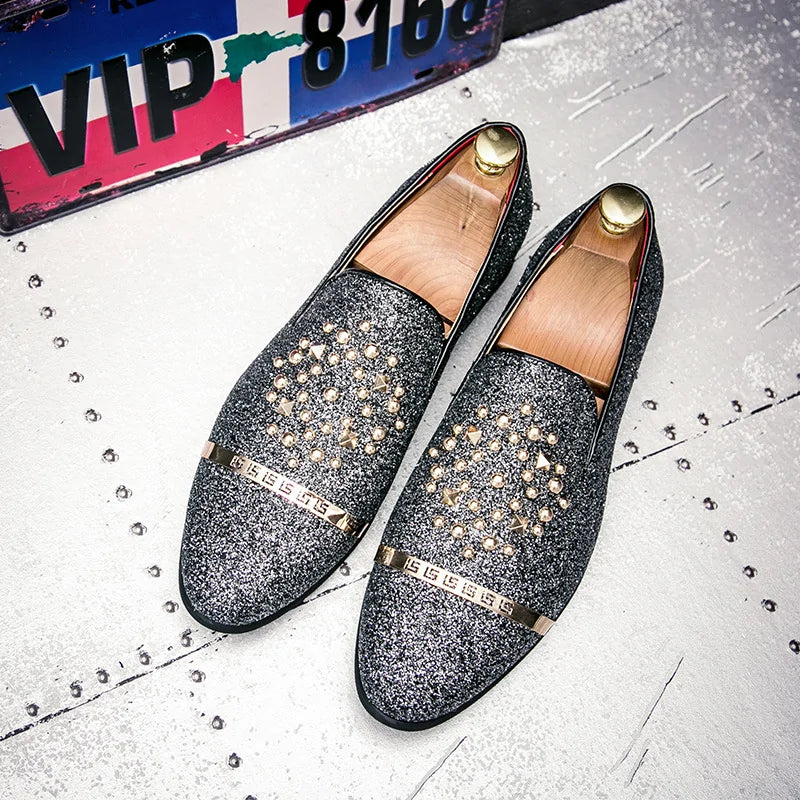 Diamond Rhinestones Loafers