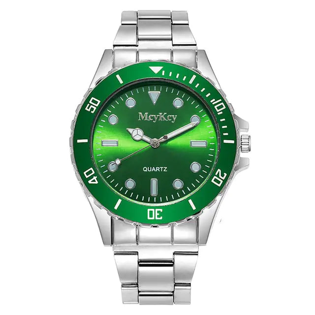 Geneva/McyKcy Stainless Steel Watches