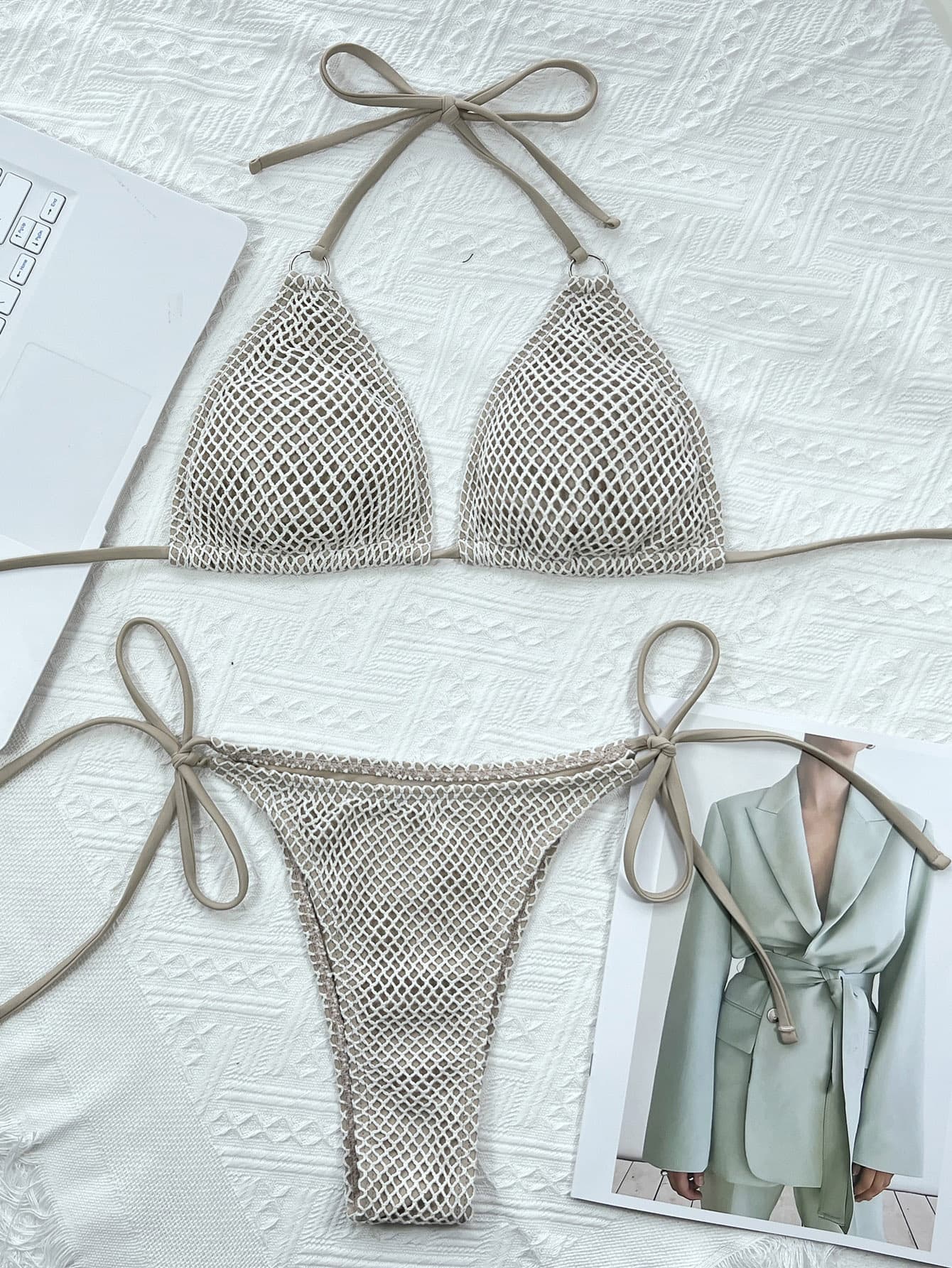 Tie Back Bikini Set