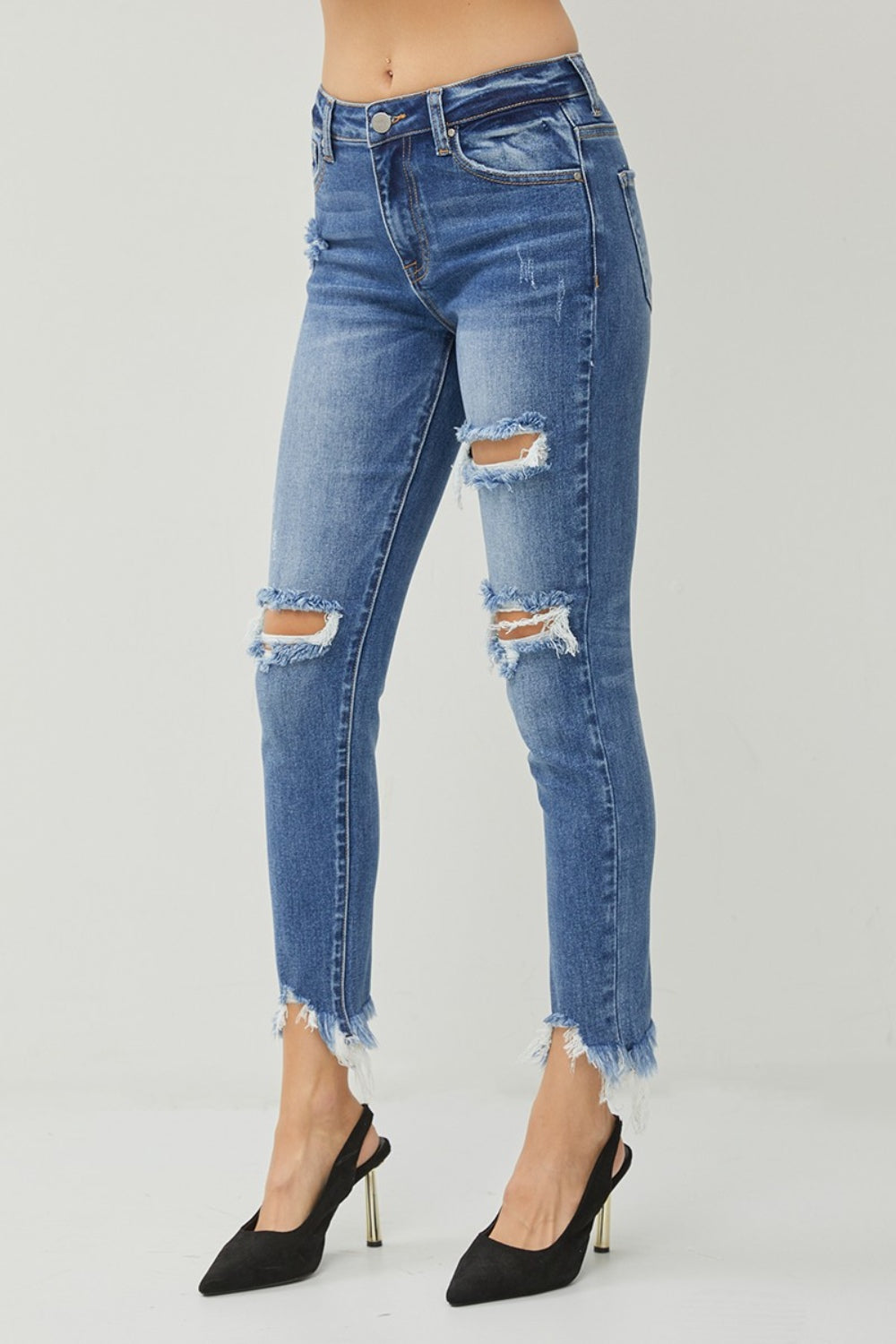 Distressed Slim Jeans