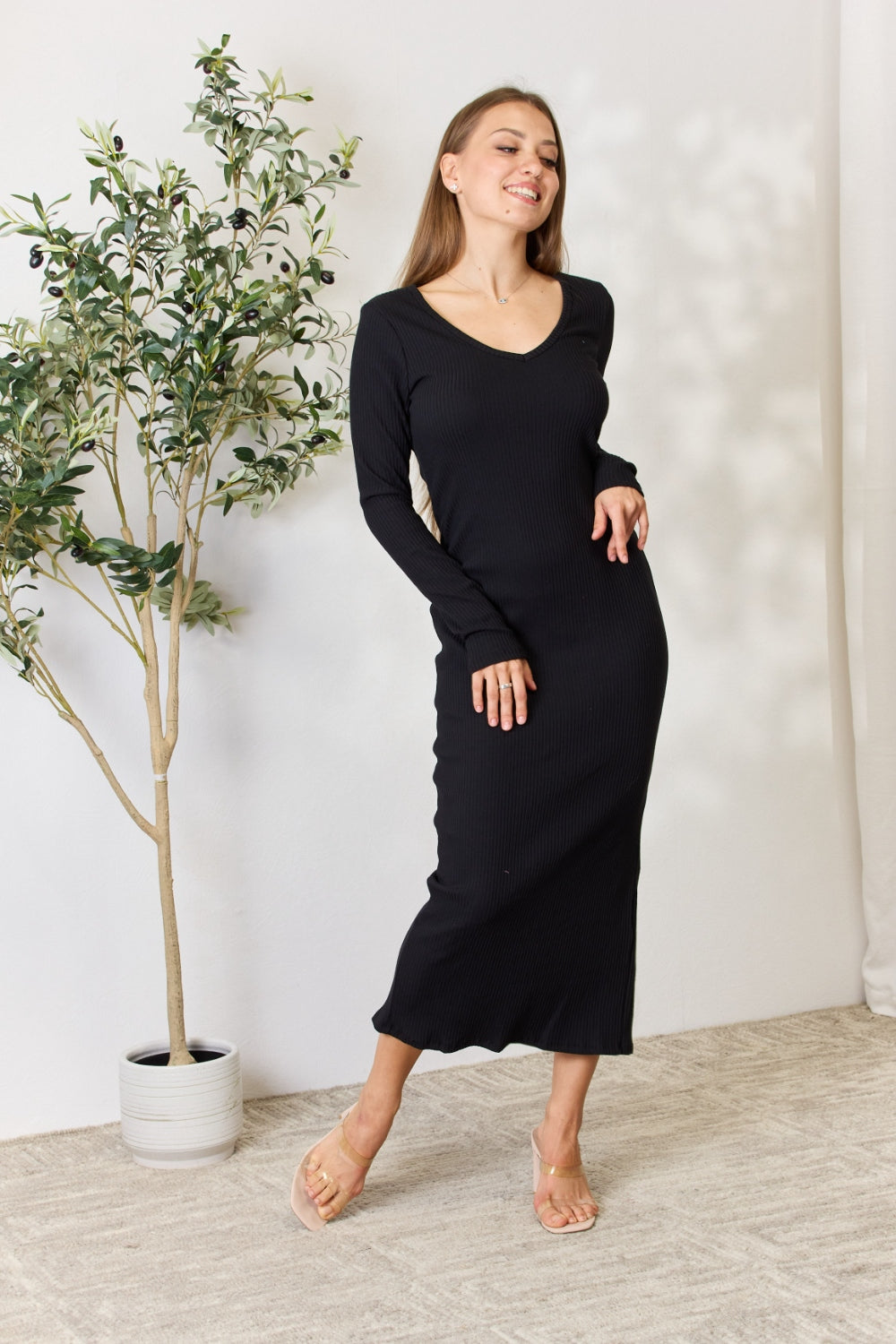 (FS) Ribbed Midi Dress