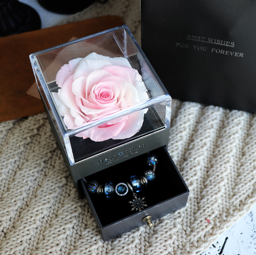 Eternal Flower Jewelry Box Gift Set