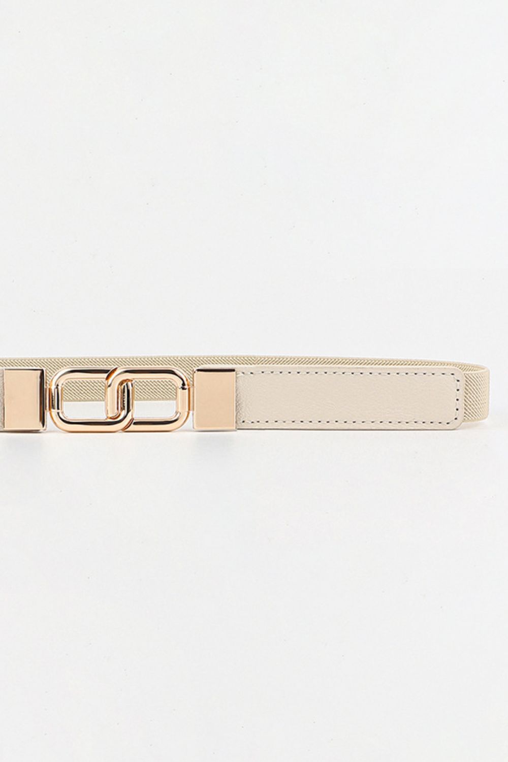 Geometric Double Buckle Belt