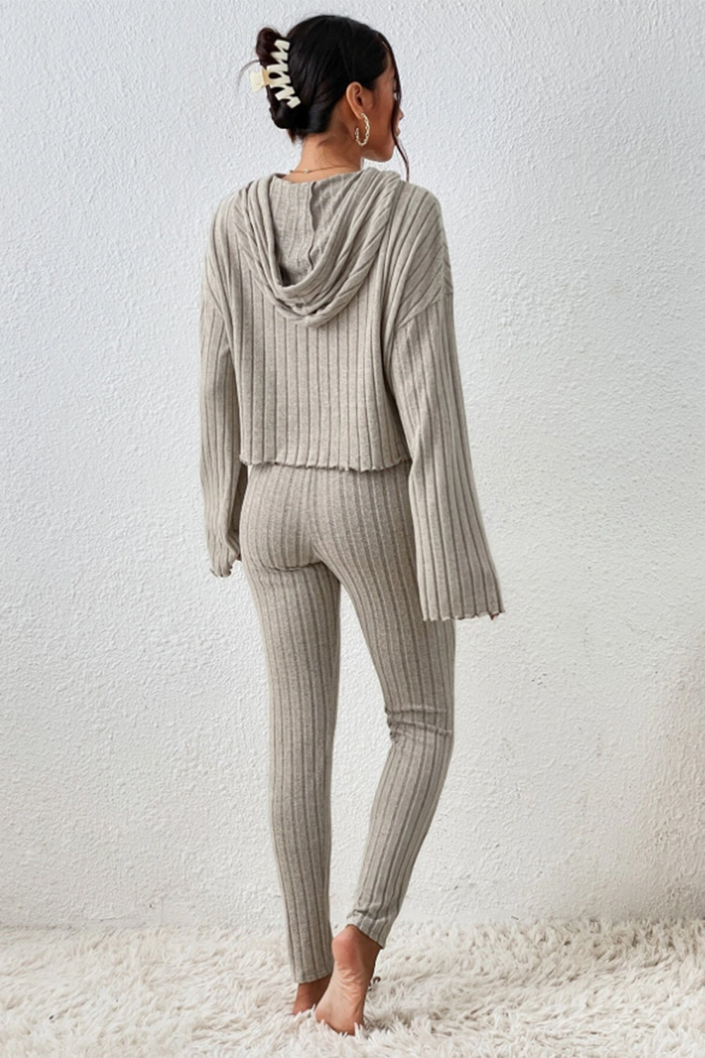 Lettuce Hooded Top & Pants Set