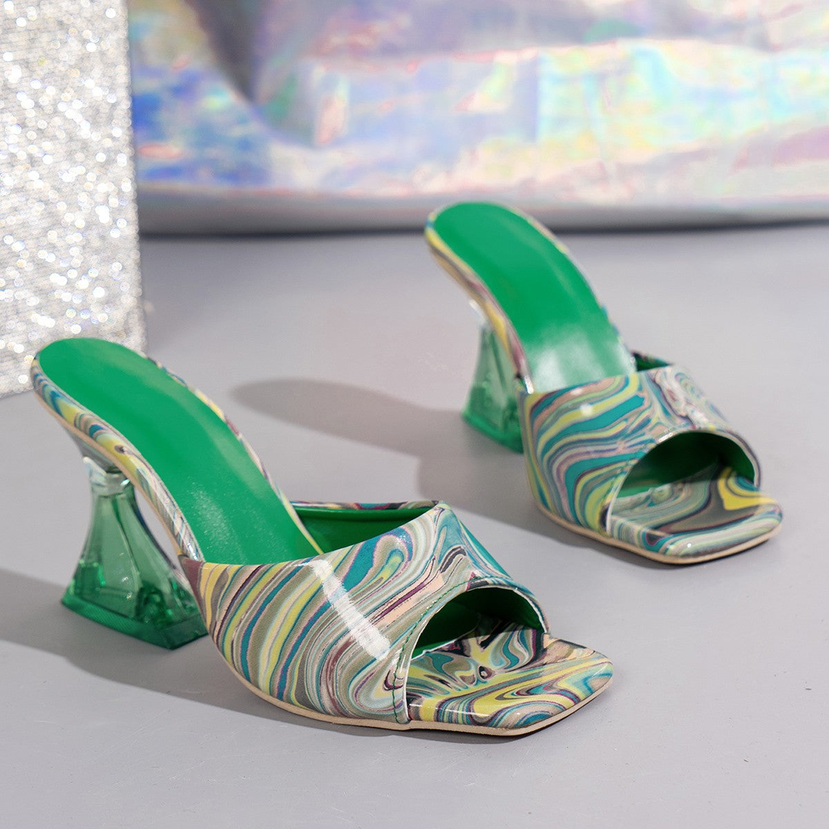 Contrast Sandals